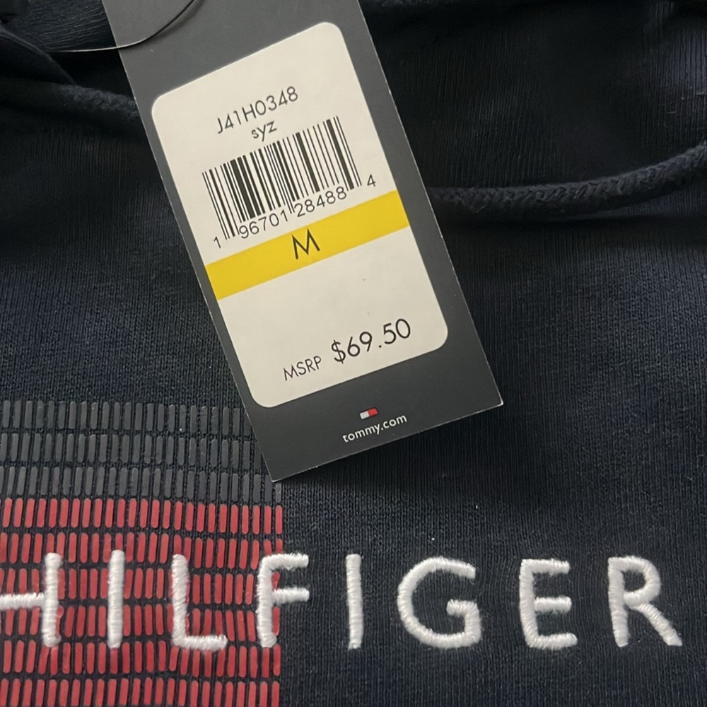 New Embroidered Tommy Logo Hoodie - Picture 8 of 9